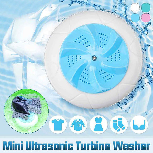 Mini Washing Machine Portable Ultrasonic Turbine Washer