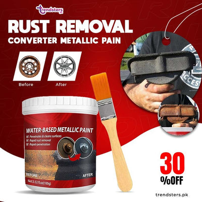 Rust Converter Metallic Paint With Free brush