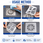 10 Pcs Mesh Drain Sticker Hair Catcher Net