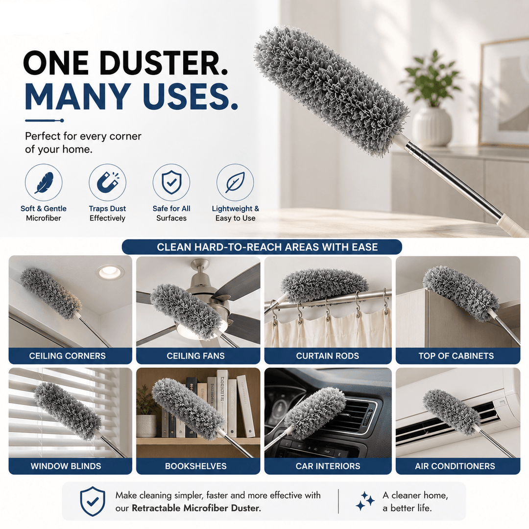Flexible Extendable Microfiber Duster | 30-100 Inches